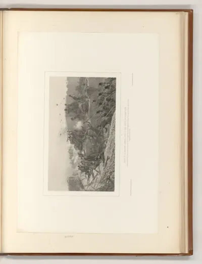 Sortie de la Garnison Romaine vers la face droite de la demi lune