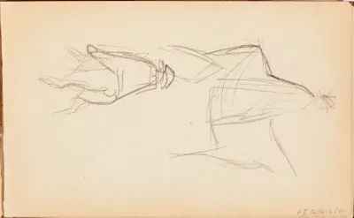 Sotilas ratsailla, luonnos
