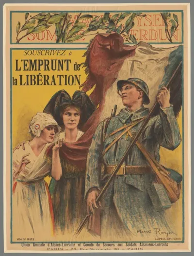 Souscrivez à l'emprunt de la libération. Union amicale d'Alsace-Lorraine et Comité de secours (...)