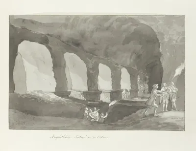Souterrain van het amfitheater van Catanië