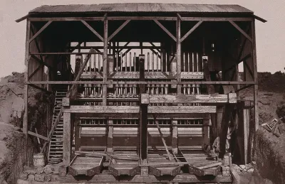 South Africa: the battery of the Republic Gold Mining Company