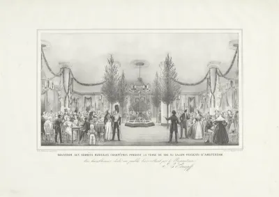 Souvenir aux soirées musicales champêtres pendant la foire de 1841 au salon Frascati d'Amsterdam