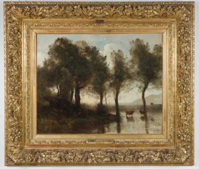 Souvenir des marais du Beauvaisis. L'étang