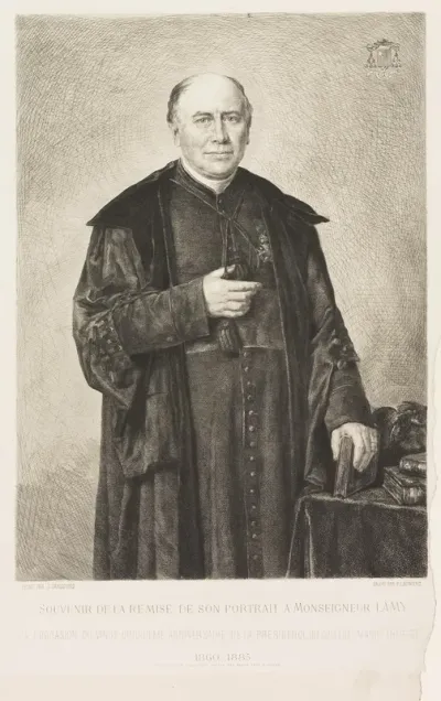Souvenir of the return of his portrait to Monsignor Lamy