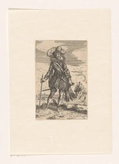Spaans edelman in een landschap