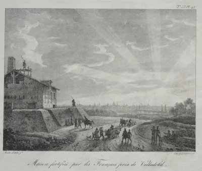 Spanish Campaign:  A Building Fortified by the French near Valladolid