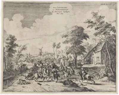Spanjaarden onder Don Cantelmo bij Borgerhout verslagen, 1643