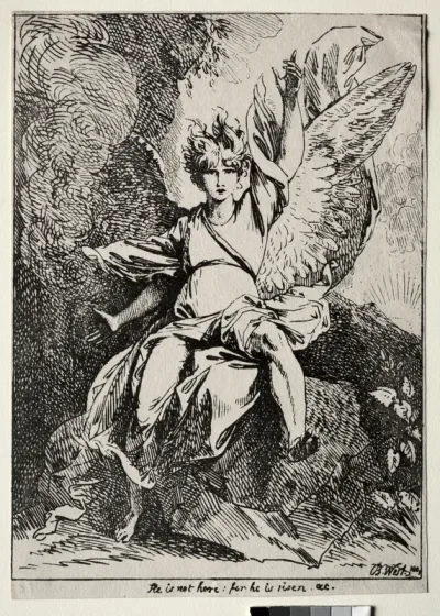 Specimens of Polyautography:  The Angel at the Tomb of Christ