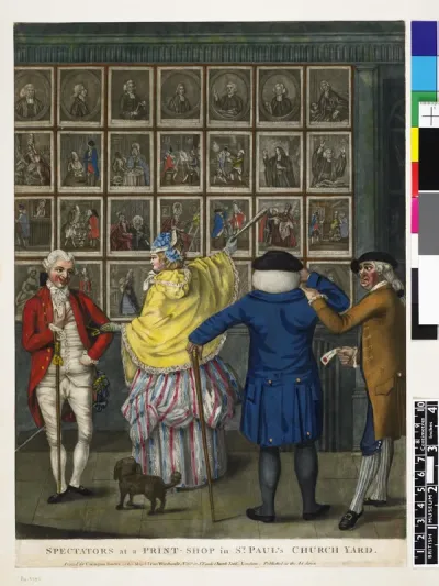 Spectators at a Print Shop in St. Paul's Church Yard