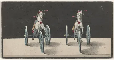 Speelgoeddriewieler in de vorm van een paard