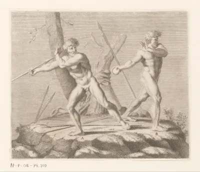 Speerwerper en kogelstoter