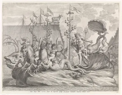 Spektakel met de strijdwagen van Neptunus