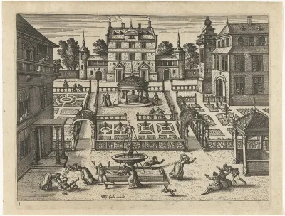 Spelen rond de fontein