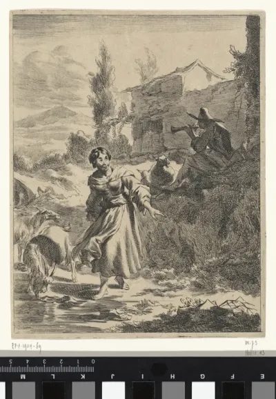 Spelende herder