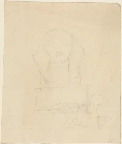 Sphinx with Reclining Figures in Foreground