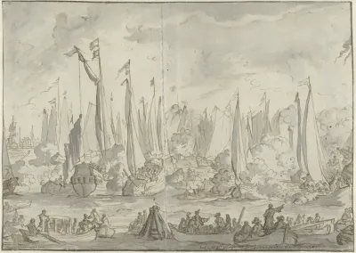 Spiegelgevecht ter ere van het bezoek van het Groot Moskovisch Gezantschap