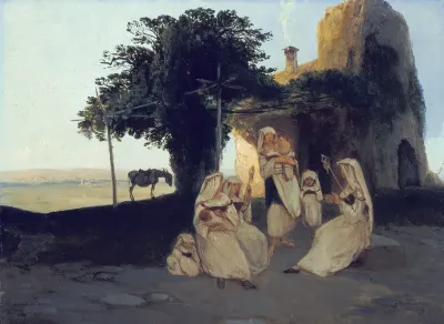 Spinning women in Cervara