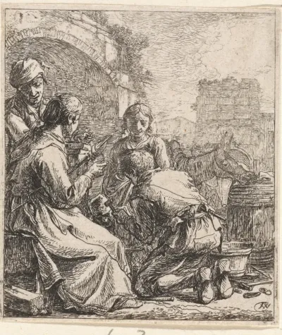 Spinster en hoefsmid