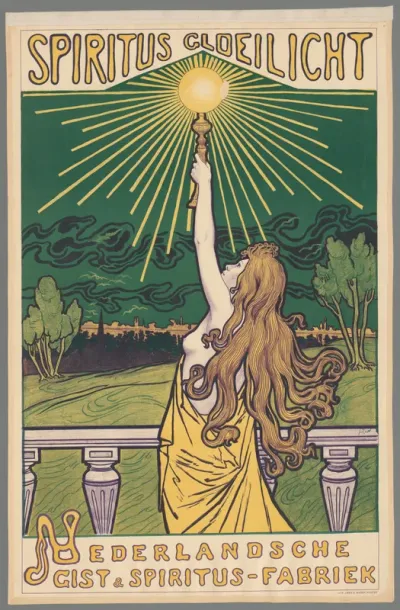 Spiritus Gloeilicht. Nederlandsche Gist & Spiritus-fabriek