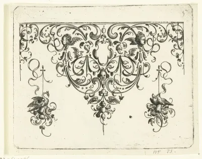 Spits met een lege cartouche
