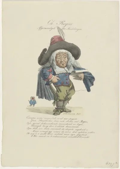Spotprent op Charles Rogier, ca. 1830