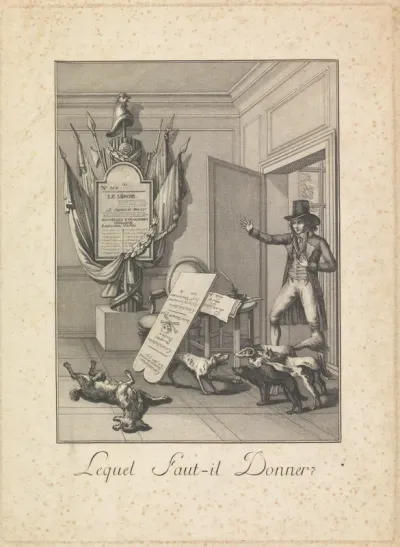 Spotprent op de Directoire, 1797
