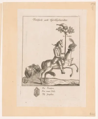 Spotprent op de Franse Revolutie