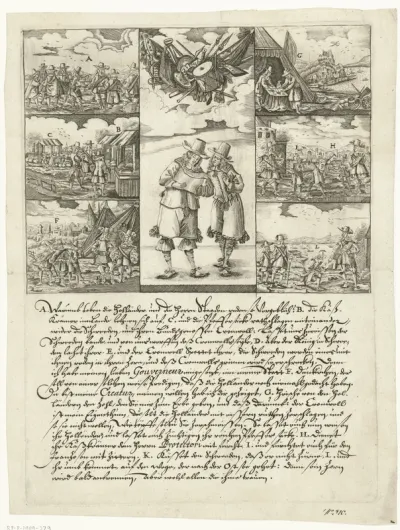 Spotprent op de Hollanders en hun betrekking tot Cromwell en de koning van Zweden, ca. 1657-1658
