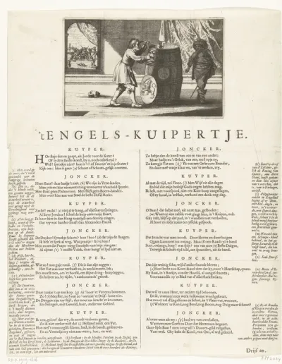 Spotprent op de Hollandse kuiperijen tegen de Engelsen, 1652