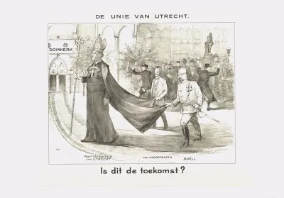 Spotprent op de Kamerverkiezingen in 1913