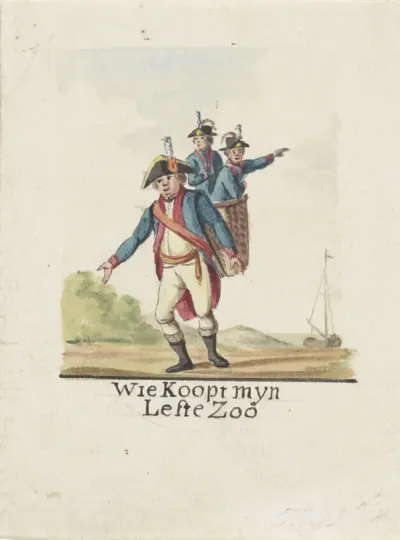 Spotprent op de Landzaten, 1795