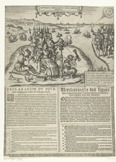 Spotprent op de rebelse staat van Holland, 1606