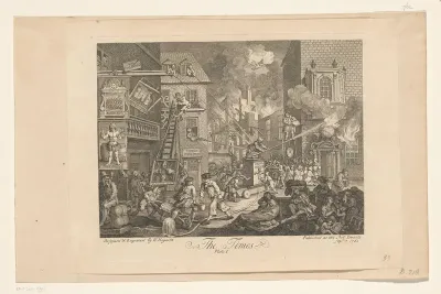 Spotprent op de toestand in het land, 1762