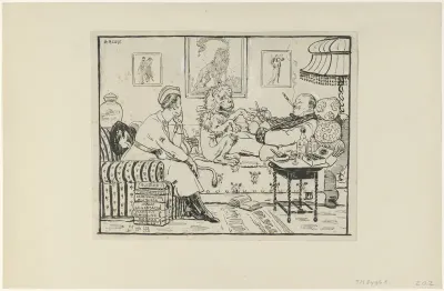 Spotprent op het Nederlandse leger, 1917-1918