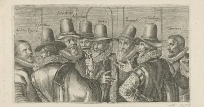 Spotprent op Johan van Oldenbarnevelt en zijn medestanders, 1618