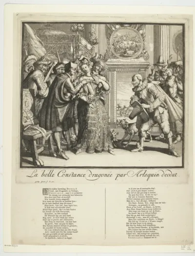 Spotprent op Lodewijk XIV en de vervolging van de protestanten in Frankrijk, 1689