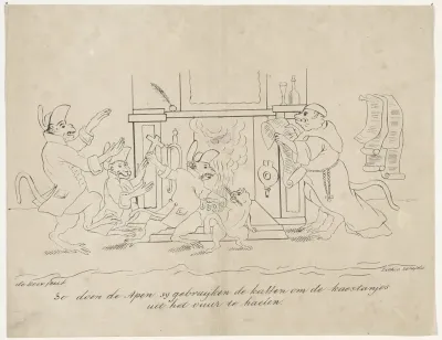 Spotprent op Louis de Potter, 1828-1830