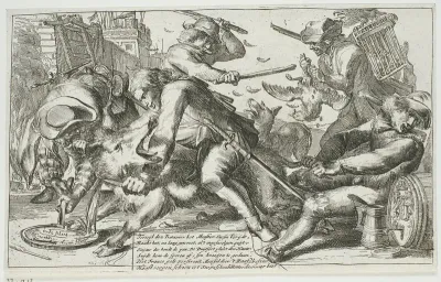 Spotprent op Münster, 1674