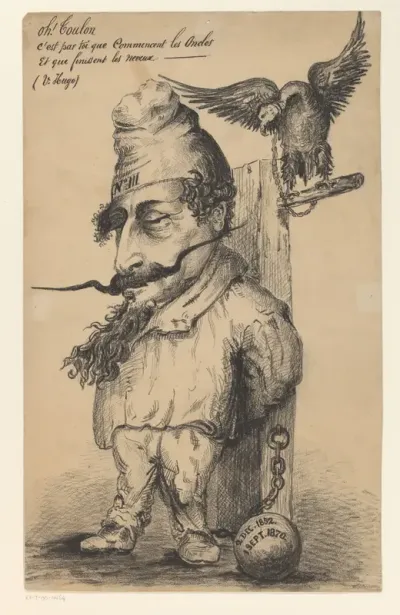 Spotprent op Napoleon III, 1870
