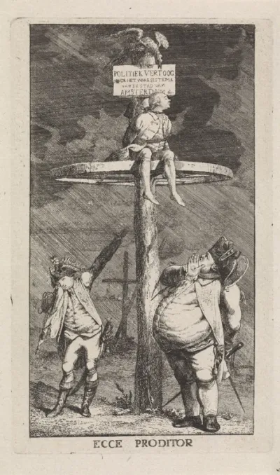 Spotprent op Rijklof Michael van Goens, 1784