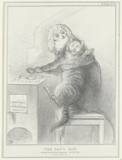Spotprent op Talleyrand en Palmerston, 1832