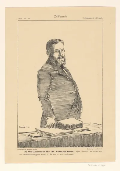 Spotprent op Victor de Stuers