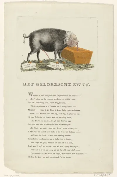 Spotprent op Willem V, 1786