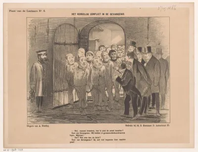 Spotprent over de Doleantie van 1886