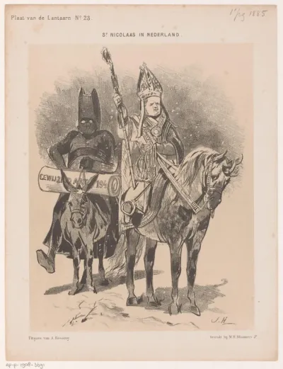 Spotprent over wijziging binnen de grondwet in 1885