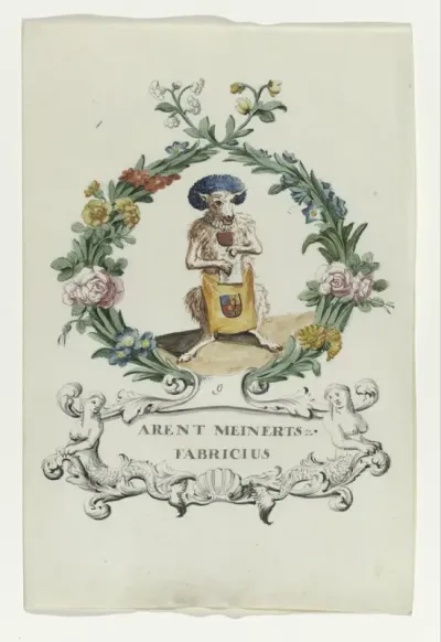 Spotprent van Arent Meinertsz. Fabricius