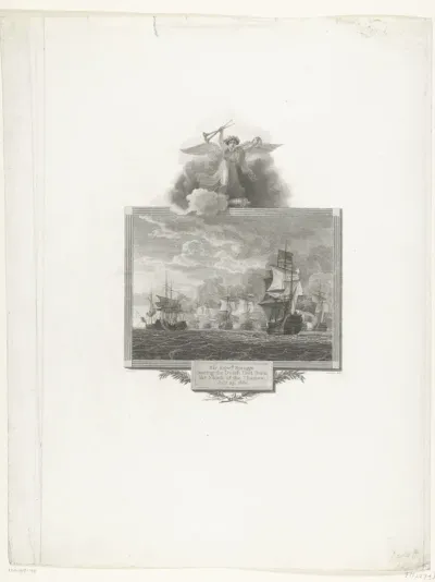 Spragge verdrijft de Hollandse vloot uit de monding van de Theems, 1667
