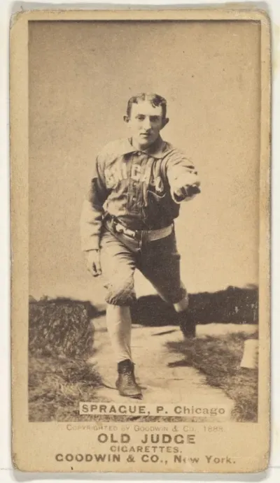 Sprague, Pitcher, Chicago, from the Old Judge series (N172) for Old Judge Cigarettes