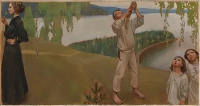Spring, study for the Jusélius Mausoleum Frescoes