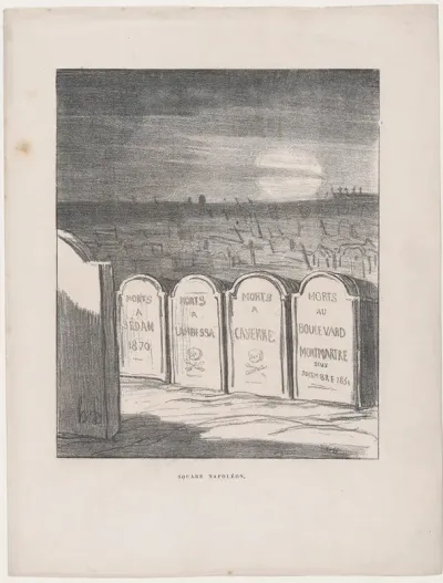 Square Napoleon, from 'News of the day,' published in "L'Album du Siège"